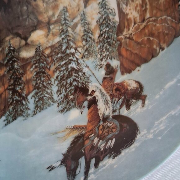 1992 W.S. George Fine China "Canyon of The Cat" Plate - Picture 4 of 10